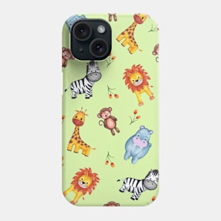 Green Safari Cuties Phone Case