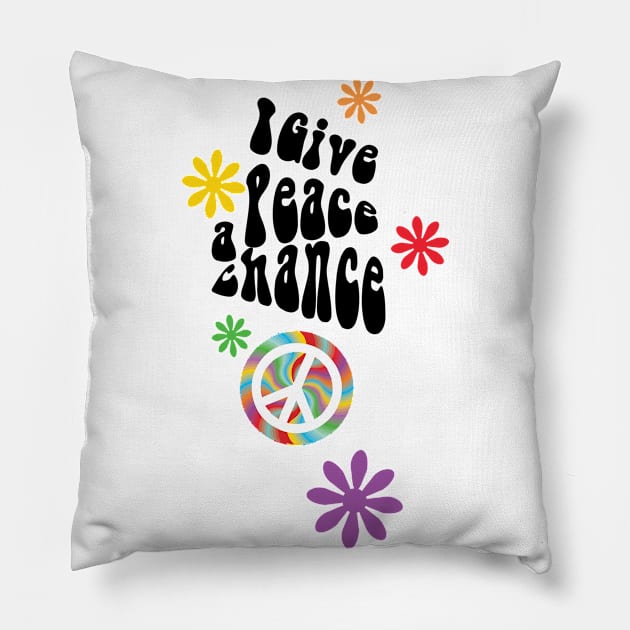 I give peace a chance Pillow by emma17