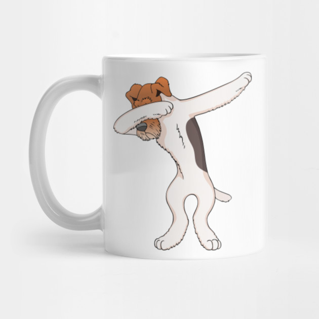 Wire Fox Terrier Dabbing Dog Dab Dance Wire Fox Terrier Mug