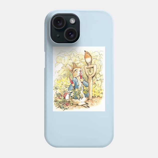 Peter Rabbit in the Garden - Beatrix Potter Phone Case by forgottenbeauty