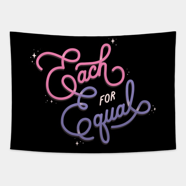 Each For Equal Tapestry by LoverlyPrints