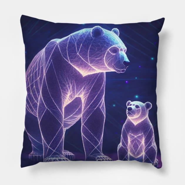 Ursa major and ursa minor constellations. Pillow by TheDesigNook