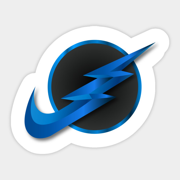 Zoom Flash Nike Logo Reversed The Flash Sticker Teepublic