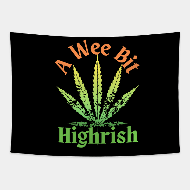 A Wee Bit Highrish Hamp Leaf Tapestry by FrogandFog