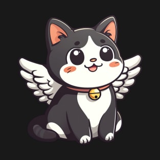 Kawaii Cat Angel T-Shirt