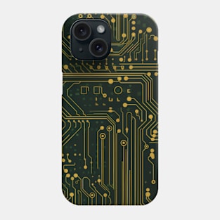 Circuit Board design illustration Phone Case