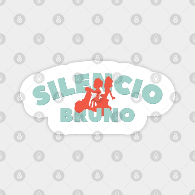 Silencio Bruno (Red) Magnet by splode