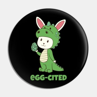 Egg-Cited Easter T Rex Dinosaur Eggcited For Kids Pin