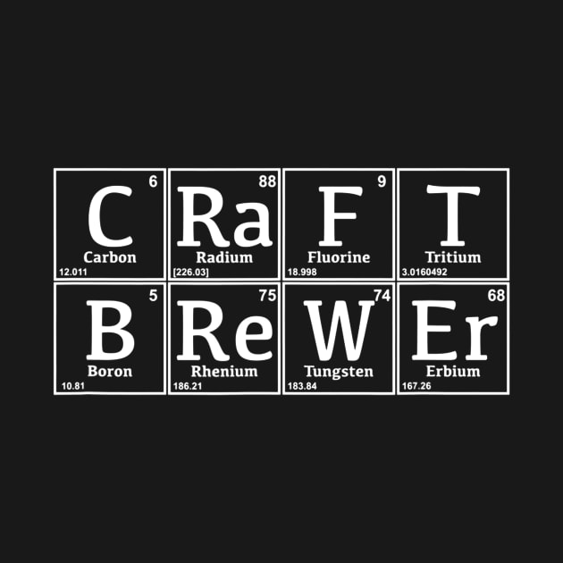 Periodic Craft Brewer Nerd Beer Brewing Gift for Brewmaster by danielfarisaj