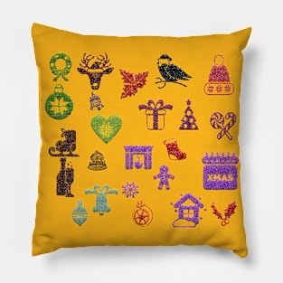 Merry Christmas Items & Tools Pillow