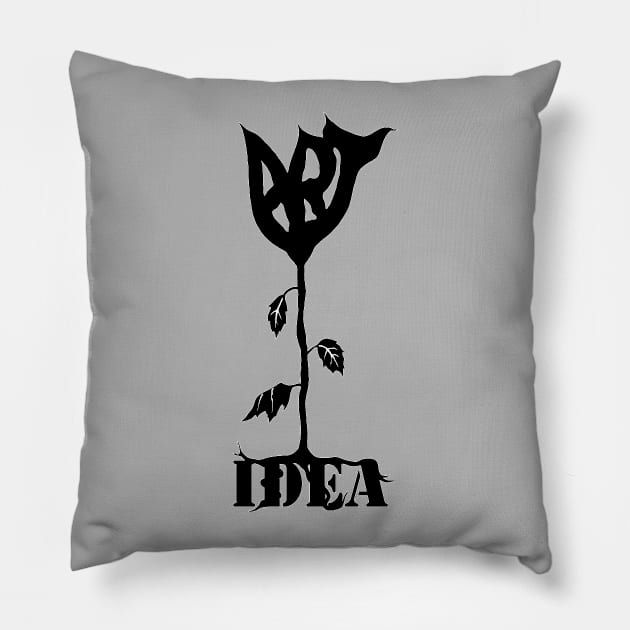 Flower of art Pillow by DarkoRikalo86