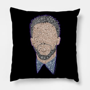 Remembering Chadwick Boseman Circle Design Pillow