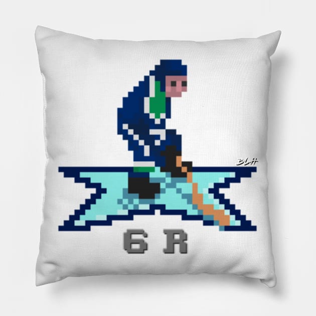 NHL 94 Shirt - VAN #6 Pillow by Beerleagueheroes.com Merch Store