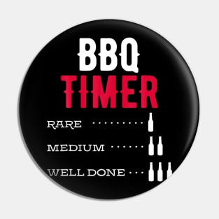 BBQ Imer Rare Medium Well Done Beer Steak Lover Cook Chef Pin