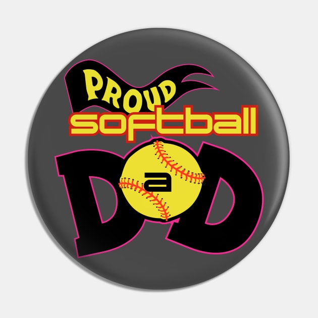 Proud softball dad Pin by Spikeani