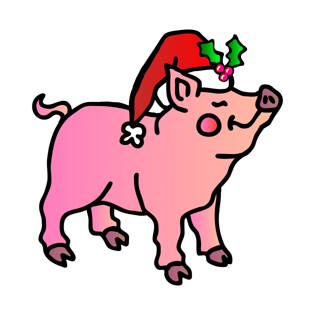 Santa Pig by GemmasGems