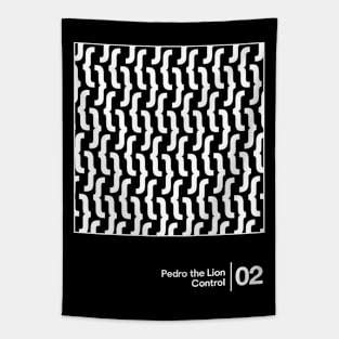 Pedro The Lion - Control / Minimal Style Graphic Artwork Design Tapestry