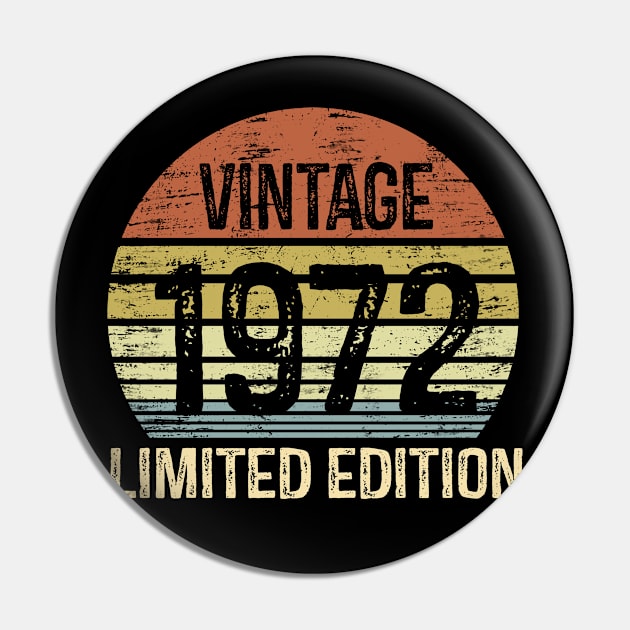 Vintage 1972 Limited Edition Birthday Gift Pin by AlvinReyesShop