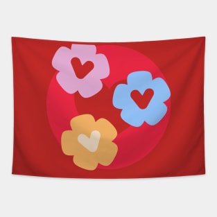 Love Hearts Tapestry