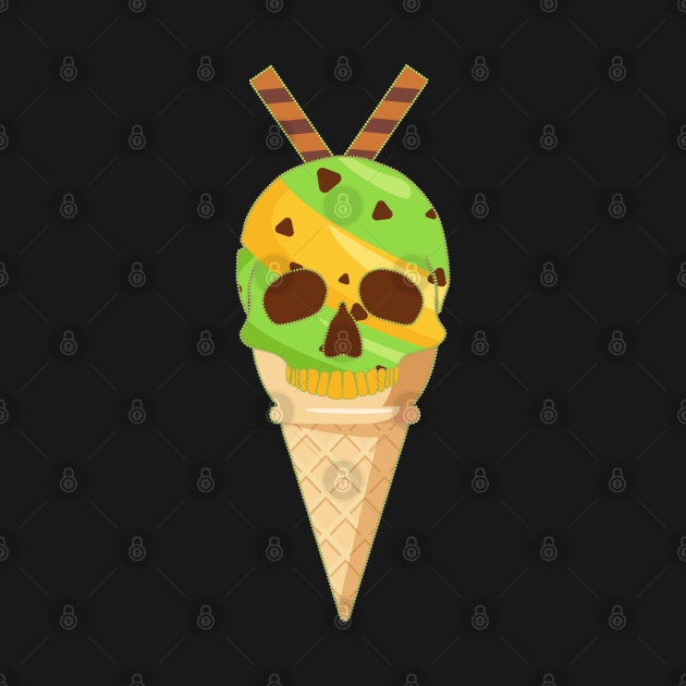 Ice Cream Skull by Nuletto