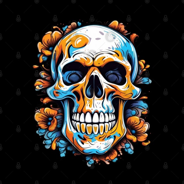 Colorful Skull by designerhandsome