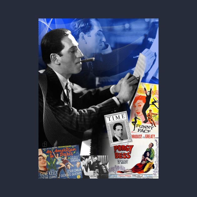 George Gershwin Collage Portrait by Dez53