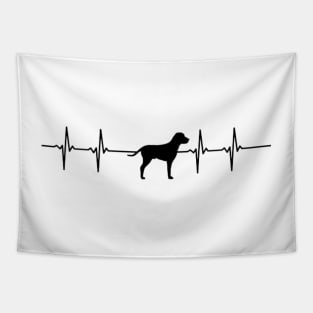 heart beat-dog Tapestry