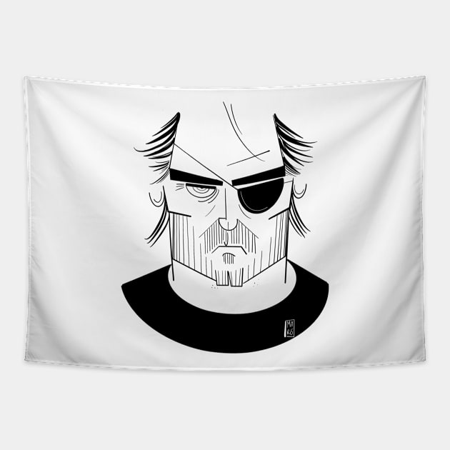 Snake Plissken Tapestry by MARÓProduction