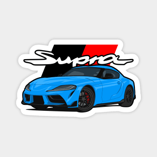 Car Supra 5th Generation GR A90 blue Magnet