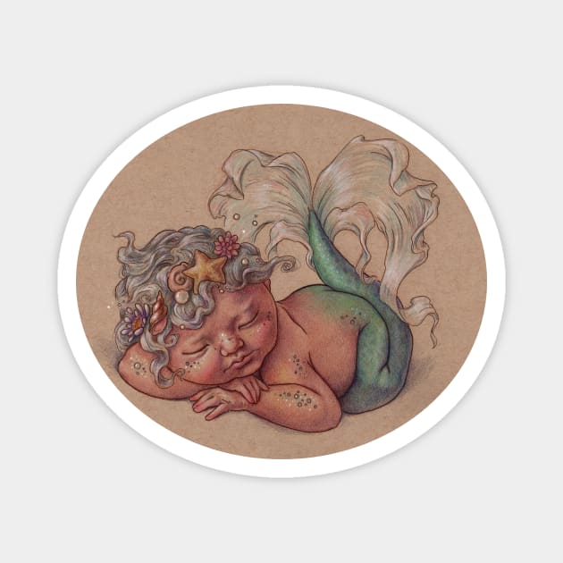 Lil Bitty MerBaby Magnet by justteejay