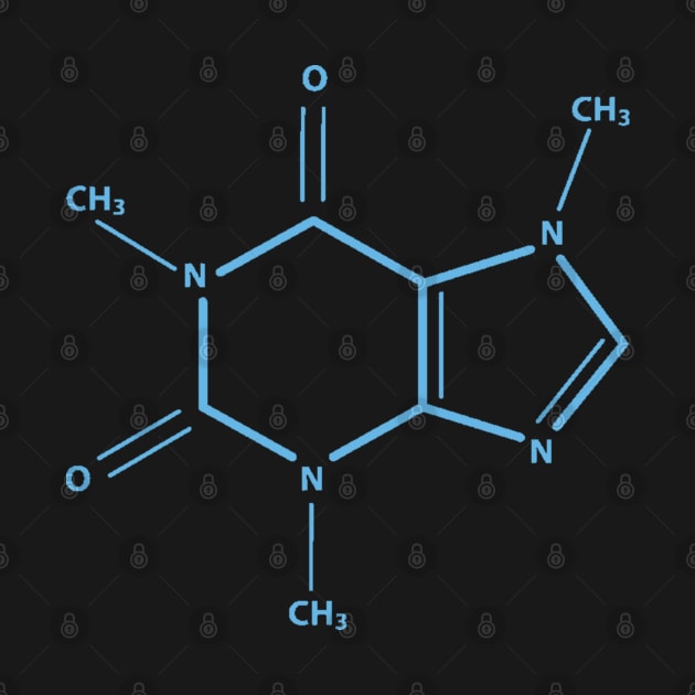 Caffeine Molecule - Minimal Design by McWolf