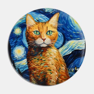 Van Gogh's cat Pin