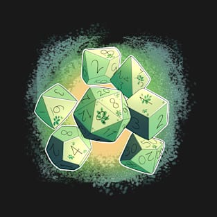 Floral Green Dice T-Shirt