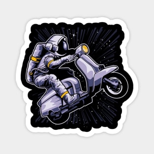 Astronaut riding a Vespa Funny Astronaut rides Magnet