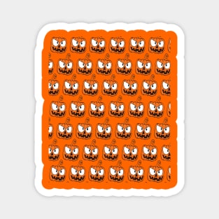 Halloween Pumpkin Pattern Magnet