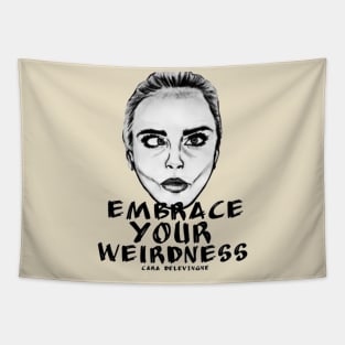 embrace your weirdness Vintag Arts Tapestry