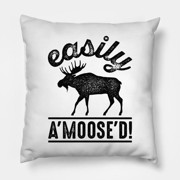 Easily A’Moose’D Pillow by Cherrific