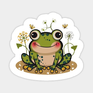 Dandelion Frog Magnet