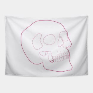 Neon Skull Pink Tapestry