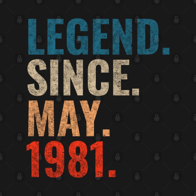 Legend since May 1981 Retro 1981 by TeeLogic