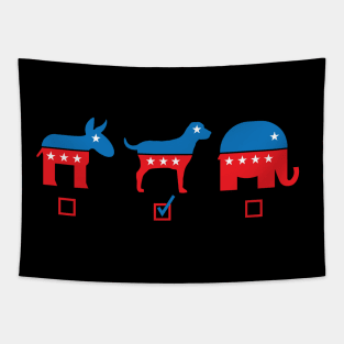 My Vote Is Dogs - Dog Lover Dogs Tapestry