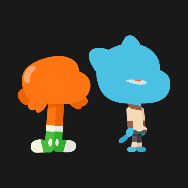 Minimal Gumball and Darwin by Bleachie