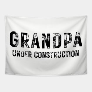 Grandpa Under Construction Tapestry