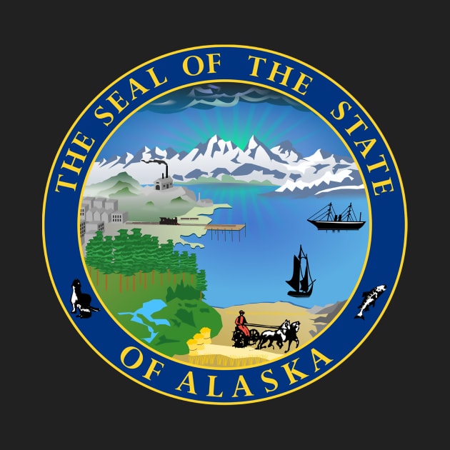 The Seal of the State of Alaska by Flags of the World