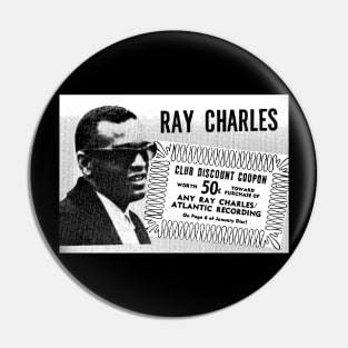 Ray Charles 1966 Record Club Coupon Pin