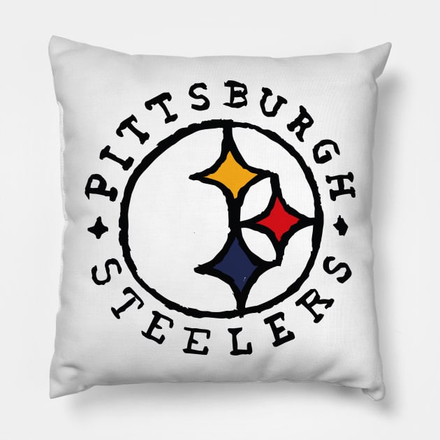 Pittsburgh Steeleeeers 05 Pillow by Very Simple Graph