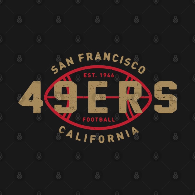 San Francisco 49ers 5 by Buck Tee by Buck Tee