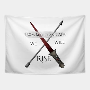 From Blood and Ash, We Will Rise with Arrow Tapestry