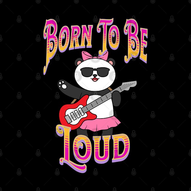 Panda Playing Guitar – Born To be Loud by RockReflections