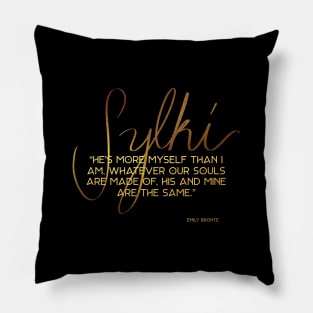 Gold on Gold Soulmates Pillow